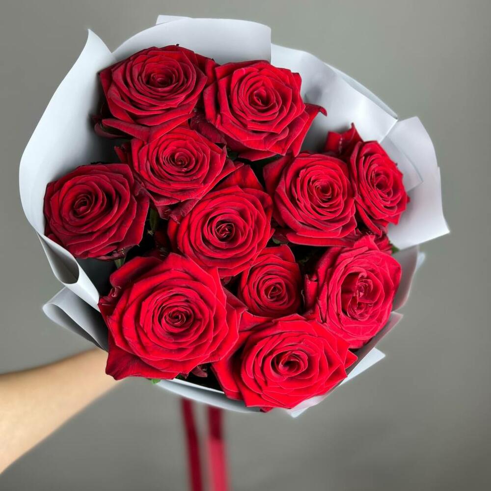 Букет «Красный бархат» – роскошь эквадорских роз Ялта Крым